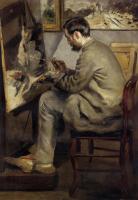 Renoir, Pierre Auguste - Frederic Bazille Painting The Heron